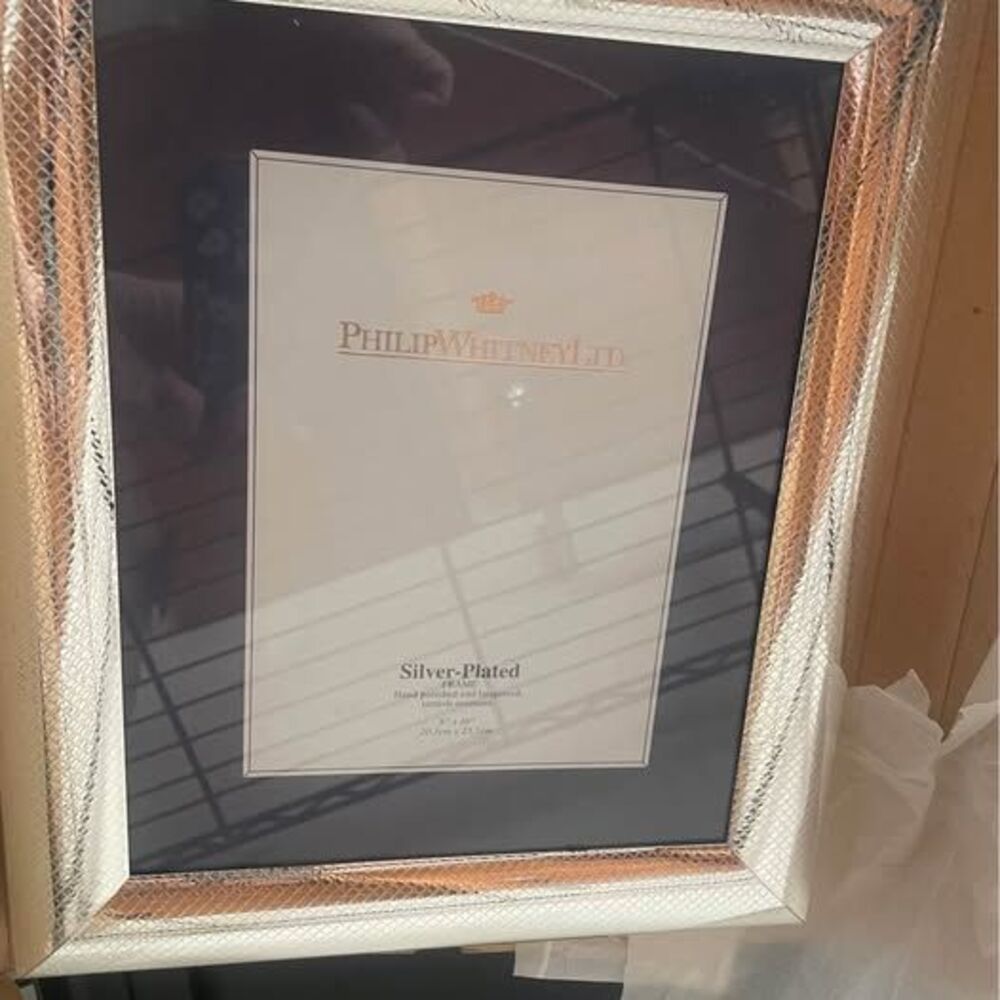 Silver plate photo frame